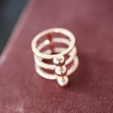 Roséplated ring voor dames