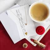 Bijoux goudkleurige ketting met hanger hart voor dames
