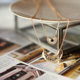 Bijoux goudkleurige ketting met hanger voor dames