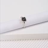 Zilveren ring roos Bali