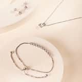 Zilveren tennisarmband kristal white
