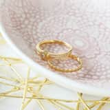 Goldplated ring met zirkonia voor dames
