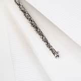Gerecycled stainless steel armband koningsschakel