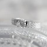 Zilveren ring met zirkonia
