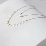 Kette aus 585 Gelbgold, Scheibe