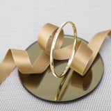 Ovaler Armreif aus 585 Gelbgold