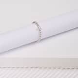 Zilveren ring bolletjes met zirkonia