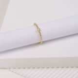 925 Silber-Ring, vergoldet, Kugeln mit Zirkonia