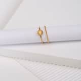 Zilveren goldplated ring voor dames