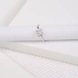 Silberring, Buchstabe mit Zirkonia