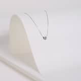 Zilveren ketting&hanger hart