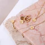 Zilveren goldplated oorringen sterrenbeeld voor dames