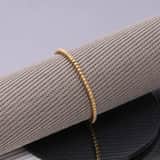 Armband aus Edelstahl, vergoldet, Kugelkette