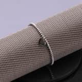 Gerecycled stainless steel armband bol/hart
