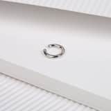 Zilveren earcuff glad