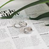 Zilveren ring Bali gourmetschakel