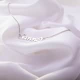 Zilveren naamketting Carrie voor dames