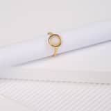 Ring aus 925 Silber, Gold, Edelstein Mondstein