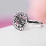 Guess-Ring, Edelstahl, 4G, Kristall, EQUILIBRE