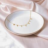 Zilveren goldplated naamketting voor dames
