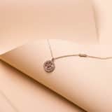 Guess stainless steel roséplated ketting met hanger met kristal voor dames