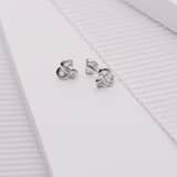 Ohrstecker, 925 Silber, Knoten
