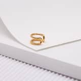 Zilveren goldplated earcuff voor dames