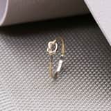 14 karaat geelgouden ring knoop
