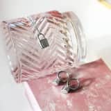 Stainless steel ketting&hanger slotje voor dames