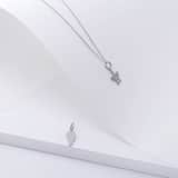 Zilveren hanger engel