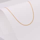 Zilveren goldplated basis ketting voor dames