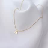 9 karaat ketting met letter hanger