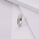 Ring, 925 Silber, Baguetteschliff