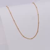 Zilveren goldplated basisketting ketting