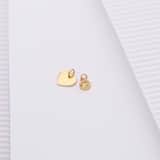Zilveren goldplated hanger hart voor dames