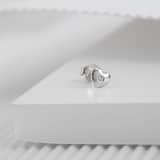 Ohrstecker, 925 Silber, Herz, Zirkonia