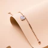 Guess-Armband, Edelstahl, rotvergoldet, Herz, G SHINE