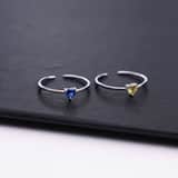 Ring, 925 Silber, Love-Month-Stone, Herz
