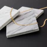 Halskette, 375 Gold, mit Gourmetglied, 4,5 mm