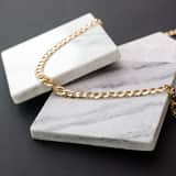 Halskette, 375 Gold, mit hohlem Gourmetglied, 7,9 mm