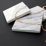 9 karaat ketting met rambo schakel 5,4mm voor heren