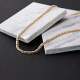 9 karaat ketting met koningsschakel 3,3mm voor heren