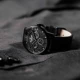 Marlow Miller Chronograf Armbanduhr mit Lederarmband