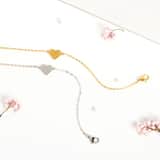 Armband, Edelstahl, vergoldet, mit Herzanhänger