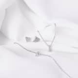 Stainless steel ketting met hanger letter