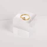 Ring, 925 Silber, vergoldet, mit Zirkonia