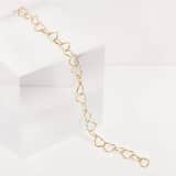 Armband, 925 Silber, vergoldet, Herzglieder