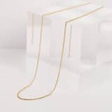 Zilveren goldplated schakelketting voor dames
