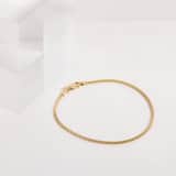 Zilveren goldplated fantasiearmband voor dames