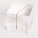 Zilveren goldplated schakelarmband voor dames
